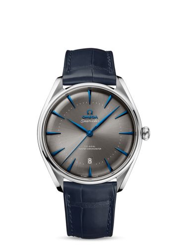 Omega Seamaster Master Co-Axial 39.5 UAE Edition Stainless Steel / Grey / Alligator